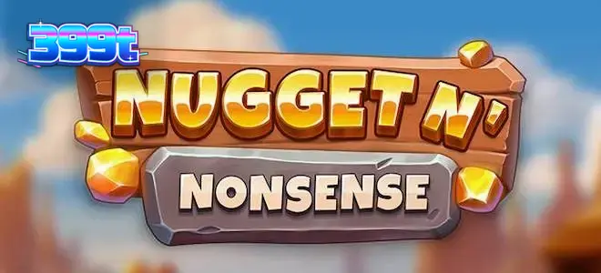 Cena temática de mina com elementos de jogo Nugget n’ Nonsense